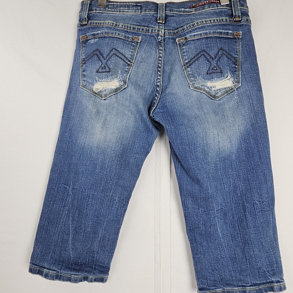 Vigoss factory distressed capri jeans size 28 - 5/6 - Picture 13 of 14